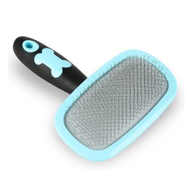 China Viable Massage Comb Tool Deshedding Success Amazon Slicker Hair Removal Cat Dog Comb Pet Grooming Cleaning Brush for sale