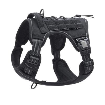 China Durable Adjustable Soft Mesh Walking Running Tactical Military Safety Dog Vest Harness for sale