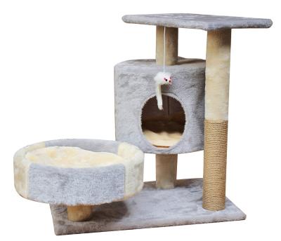 China High Quality Sustainable Cat Tower Sleeping Bed Climbing Frame Pet Tall Cat Tree For Cats for sale