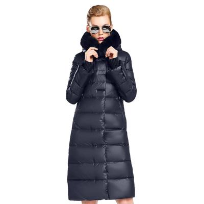 China Women's Coat MIEGOFCE Office Lady Parka With Rabbit Padded Fur Collar Winter Quilted Windproof Anti-Shrink QUICK DRY Breathable Anti-Wrinkle Long Lasting Plus Size Coats Thick Stylish Stripper Jacket for sale