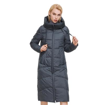 China 2021 MIEGOFCE Winter Women Coats Casual Anorak Parka For Office Lady Solid Puffer Jacket Long Hooded Plus Size Coat for sale