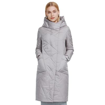 China MIEGOFCE Coat Design New Women's Waterproof Spring Women's Casual Windproof Parka Oblique Side Zipper Autumn Hooded Jacket Large Pockets for sale