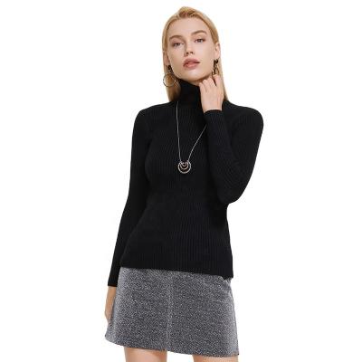 China MIEGOFCE Anti-wrinkle Autumn Winter Women's Simple Solid Color Slim Sweater Short Shirt Turtle Neck Daily Basic Sweater For Ladies for sale