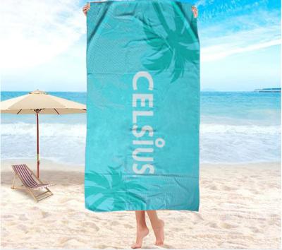 China Landscape QUICK DRY Beach Towel Printing Microfiber Square Sand Quick Dry Large Custom Free Printing Beach Towel for sale