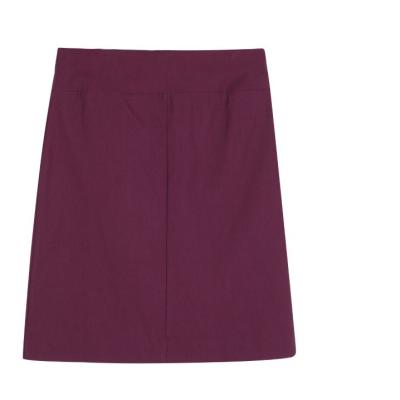 China Chinese Suppliers Anti-Static 78%Rayon 19%Nylon 3%Spandex Bi-Line Stretch A Line Pull-On OL Skirt For Women for sale