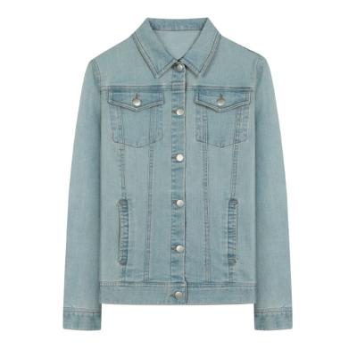 China Wholesale High Quality Breathable Cotton Women Jeans Jacket Custom Made Denim Jacket For Lady for sale