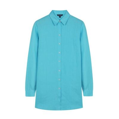 China Factory wholesale 100%linen breathable casual tunic jacket super shirt for sale