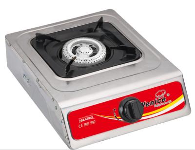 China Hotel kitchen electric gas cooker with stainless steel panel gas stove 7101 z95 for sale