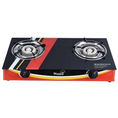 China Household Butane Gas Stove Gas Cooker with 2 Cooker Appliances for Indoor for sale