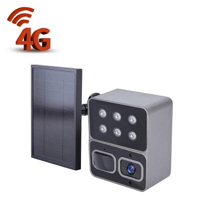 China Human Motion Tracking Factory Direct Outdoor Sim Card Two-Way Voice Night Vision WIFI 4g Solar Battery SILAP Solar Camera Cheapest for sale