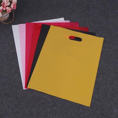 China 2022 Wholesales Recyclable HDPE Plastic Bag Custom Plastic Shopping Bag For Clothes Die Cut Cheap Plastic Shopping Bags For Boutique for sale