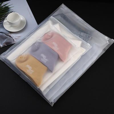 China Recycled Materials Wholesales Recyclable Transparent Plastic Bags Logo Clear Packaging Plastic Bags Custom Printing Plastic Clothing Bags for sale