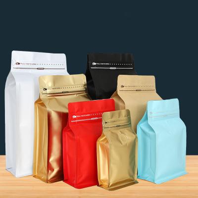 China 2022 Food Custom Printed Coffee Tea Bags With Valve 250G 500G 1Kg Paper Zipper Recyclable Coffee Bags Packaging for sale