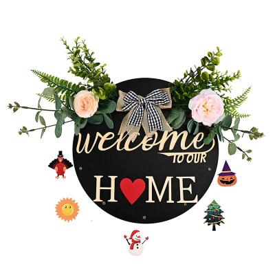 China Wooden Decoration Accessories Family Room Office Home Craft Europe OEM Friendship Love Wall Plates for sale