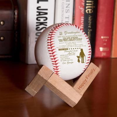 China QUICK DRY Customizable Pattern Lettering Promotion PVC Rubber Baseball Official League Single White Baseballs for sale