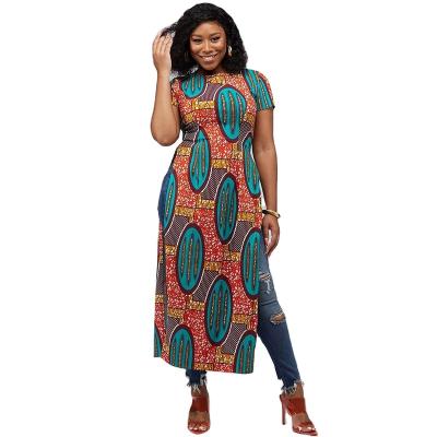 China Yizhe Print Breathable African Sleeveless Sexy Women Long Dress Sexy Casual Bodycon Dress for sale