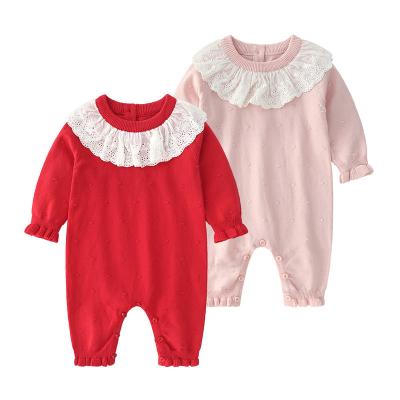 China Breathable Baby Romper Girls Knitted Toddler Thin Cotton Soft Comfortable Rompers for sale