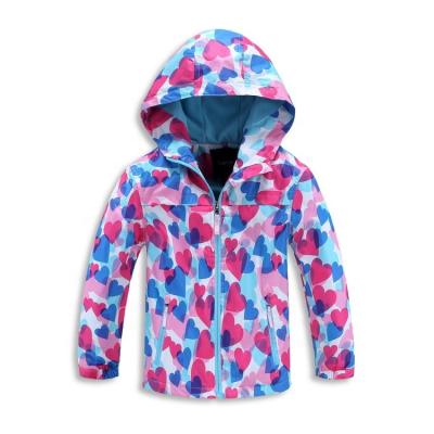 China Wholesale Breathable Girls Outdoor Anorak Waterproof Windproof Jacket With Hood For Kids for sale