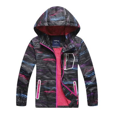 China Breathable Girls Winter Outdoor Padded Jackets Waterproof Windproof Lightweight Anorak For Kids for sale