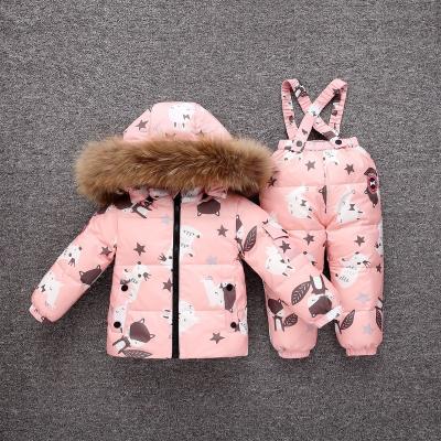 China High Quality Windproof Kids Warm Suits Fashion Down Jackets Winter Coats for sale