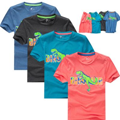 China QUICK DRY Boy's Running Stretch T-shirt Thoughtful Outdoor T-shirt For Kids Sportwear for sale