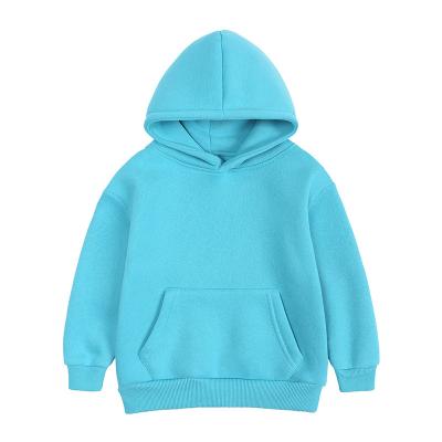 China Winter 2-10 Years Solid Color Children Kids Long Sleeve Sports Boys Casual Pullover Hoodie Breathable Winter 2-10 Years for sale