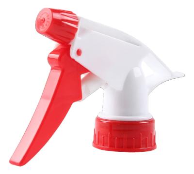 China Non spill quality guarantee non spill red&white cleaning&watering manual one shape garden gun trigger sprayer for sale