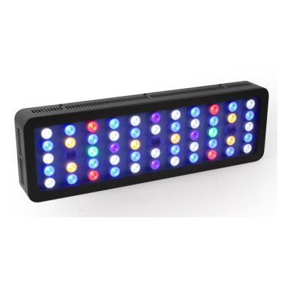 China Secondary Epileds and Bridgelux chips+120 degree optical lens upgraded 165W LED Aquarium Light Aquarium Coral Reef Smart LED Light for sale