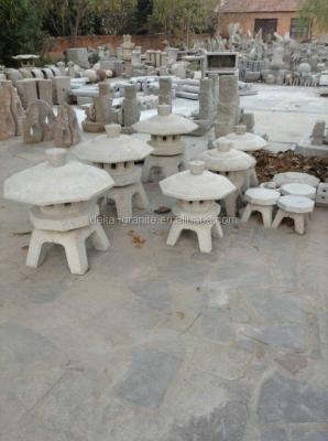 China Natural Carved Outdoor Japanese Garden Lanterns For Sale for sale