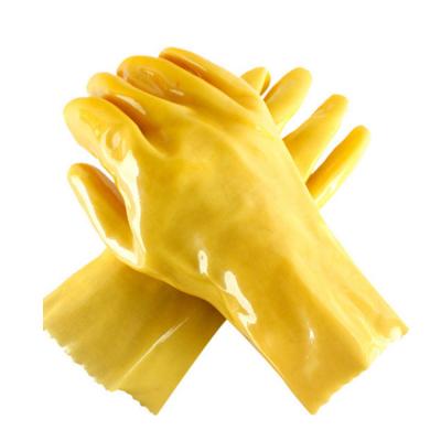 China Fishing Operations Acid And Alkali Resistant Gloves , Waterproof Work Gloves for sale