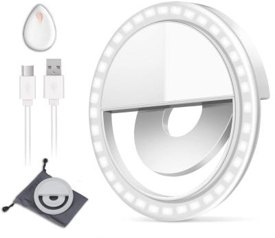 China 2 in 1 Functions Clip on Ring Beauty 36 LED Selfie Flash Light for All Mobile Phones for sale