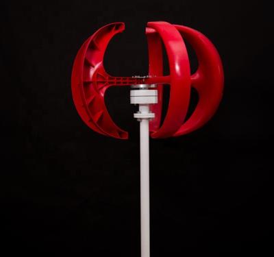 China Vertical Wind Turbine Generator 300w Rated, Cranks Speed ​​2.5m/s, Red Lantern System Windmill For Land And Boat RX-300L for sale