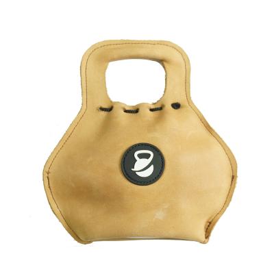 China Home Use Portable Adjustable Leather Kettlebell For Weightlifting Fitness Workout Cross Training Power Training for sale