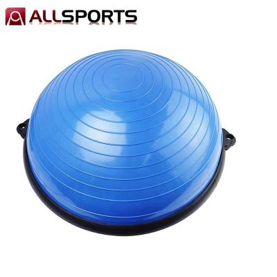 China Durable Exercise Abdominal Ball Stability Fitness Back Balance Gym Yoga Balance Ball Half Trainer With Pump for sale