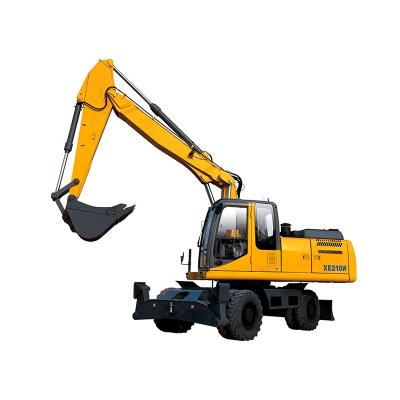 China Hotels Good Quality XE210WB Telescopic Boom Wheel Excavator Price for sale