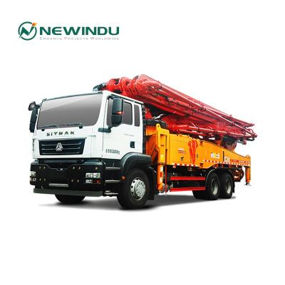 China Hotels Zoomlion 21.6m mini concrete mixer truck mounted 23X-4Z water pumps for sale for sale