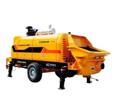 China Hotel Blasting Concrete Pump Trailer Compressor Grade Valve Bomb Trailer Concrete Concrete Pump for sale