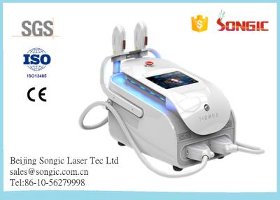 China Portable White Double Handles PL SHR Machine , permanent hair removal equipment for sale