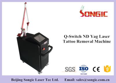 China Berufsq schaltete Nd YAG Laser-Pigment-Abbau-Maschine 1064nm u. 532nm zu verkaufen