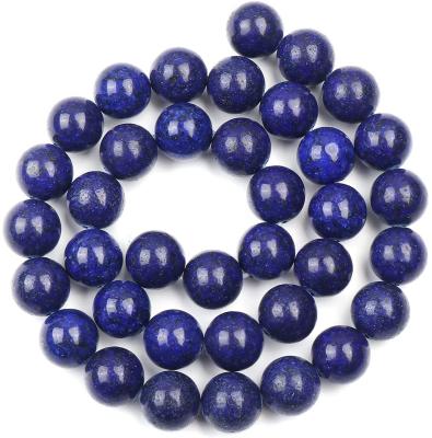 China Jewelry making 60pcs/strand 6mm lapis lazuli gemstone round loose bead stone beads for jewelry making for sale