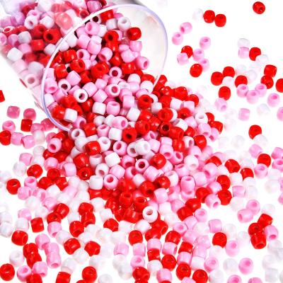 China Wholesale Valentines Romantic Assorted Plastic Craft Eco-friendly Bead Pony Beads For DIY Craft for sale