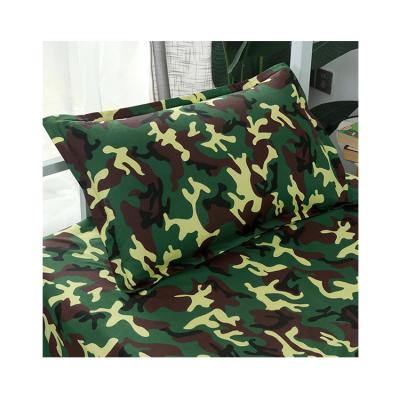 China 100% Customized Material Bed Sheets High Quality Anti-static Color Cotton 3 Pieces Bedding Set Single Comfort Pillowcase for sale