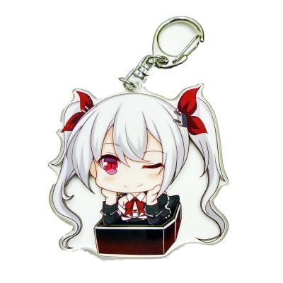 China Decoration Free Sample Custom Printed Acrylic Key Chain CNC Cut CMYK Acrylic Keyholder Print for sale