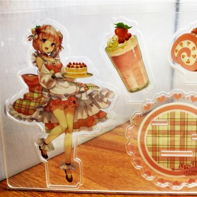 China Decoration Free Sample CMYK Printing CNC Cut Standee Custom Acrylic Anime Acrylic Stand for sale