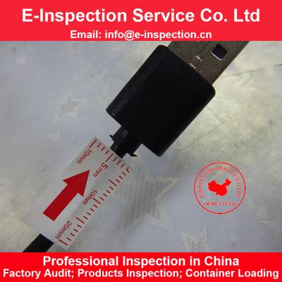 China From Shenzhen Dongguan Inspection Service USB Cable Mobile Phone Charger Pre Shipping Inspection Service In China E-inspection for sale