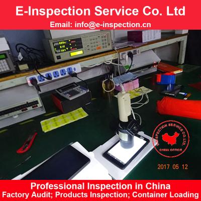 China China inspection agent Shenzhen Dongguan Guangzhou Zhongshan tablet mobile phone charger product quality inspection service e-inspection for sale