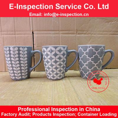 China China Shandong Fujian Hunan Liling Ceramic Mug Cup E-Inspection Pre-shipment Inspection and Container Monitoring Service Loading for sale