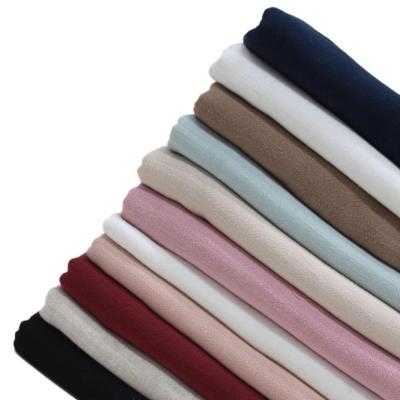 China Double Faced Plain Dyed Cotton Bamboo Fabric For Garment Linen Towels In Stock Washed Durable Linen for sale