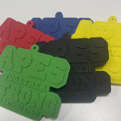 China Epoxy Rubber Clothing Logo Label Accessories OEM DIY Clothing Label Patches English Soft Silicone PVC Glue Eco-friendly Letters for sale