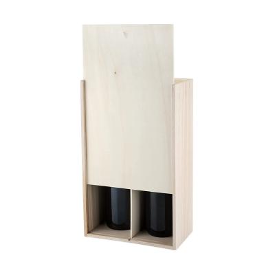 China Handmade Wooden Wine Box, Fits 2-3 Standard Bottles, Party Wine Gift Box and Packing Straw for sale